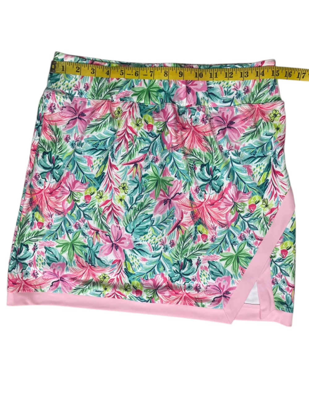 Stella Parker Tummy Control Side Split Floral Pink Athletic Skort (M) NWT - Picture 4 of 11